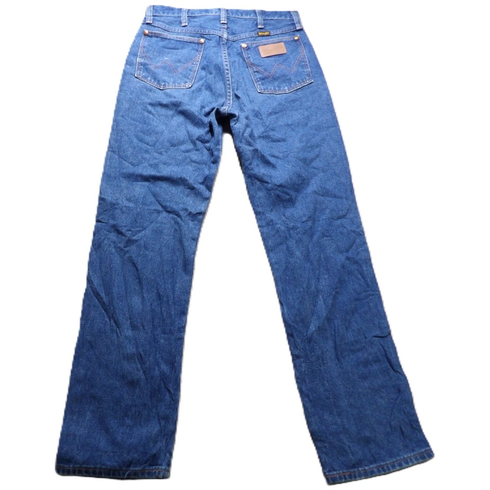 VTG 80s Wrangler 13MWZ Men W32 L32 Cowboy Cut Blue Jeans Made USA Western Rodeo